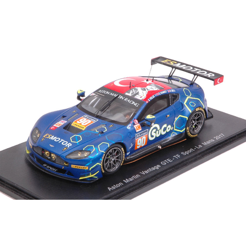 ASTON MARTIN VANTAGE GTE N.90 36th LE MANS 2017 YOLUC-HANKEY-BELL 1:43 Spark Model Auto Competizione Modellino