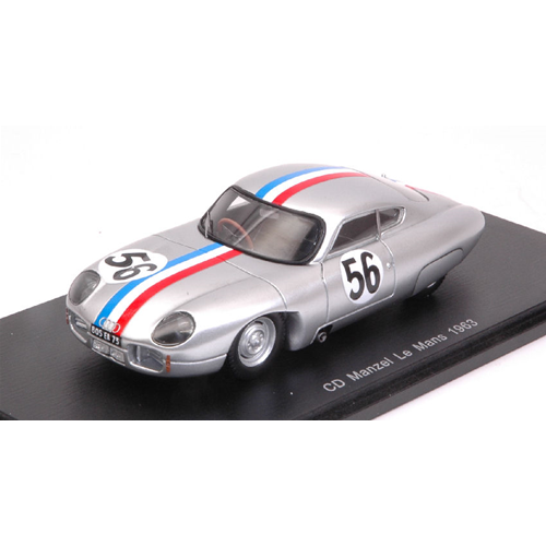 CD 3 N.56 DNF LE MANS 1963 A.GUILHAUDIN-A.BERTAUT 1:43 Spark Model Auto Competizione Modellino