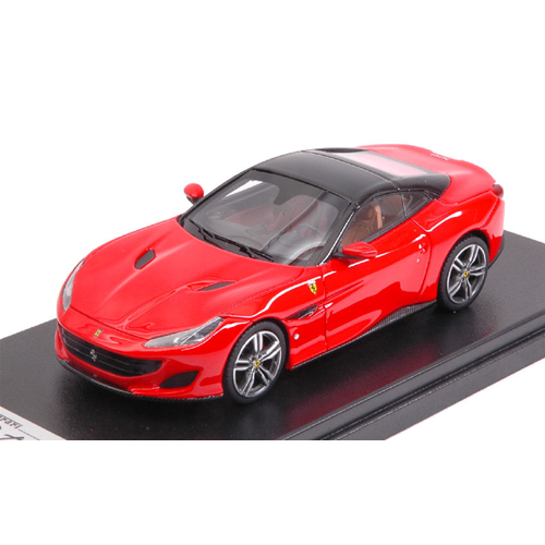 FERRARI PORTOFINO ROSSO SCUDERIA 2018 WITH BLACK ROOF 1:43 Looksmart Auto Stradali Modellino