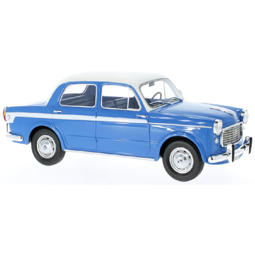 FIAT 1100 LUSSO 1960 BIANCO/BLU 1:18 Bos Model Auto Stradali Modellino