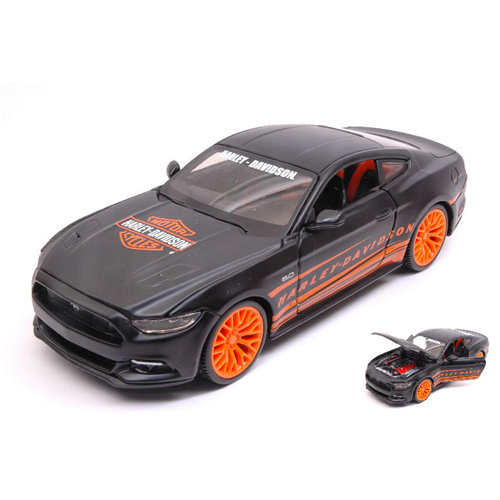 FORD MUSTANG GT 2015 HARLEY DAVIDSON BLACK 1:24 Maisto Veicoli Commerciali Modellino