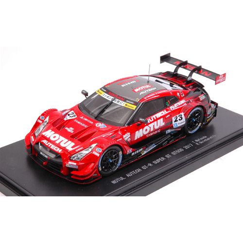 NISSAN GT-R N.23 WINNER MOTEGI SUPER GT500 2017 MATSUDA-QUINTARELLI 1:43 Ebbro Auto Competizione Modellino