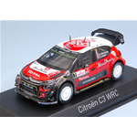 CITROEN C3 WRC N.7 9th POLAND RALLY 2017 A.MIKKELSEN-A.JAEGER 1:43 Norev Auto Rally Die Cast Modellino