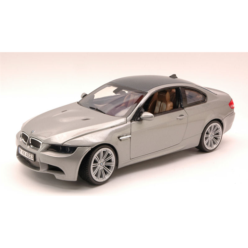 BMW M3 COUPE' 2007 SILVER 1:18 MotorMax Auto Stradali Modellino