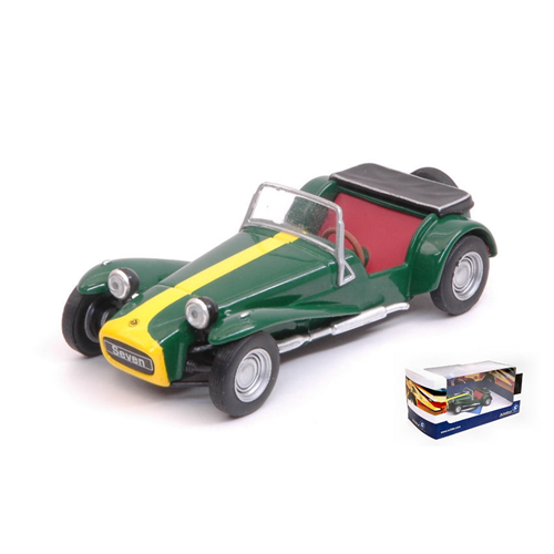 LOTUS SEVEN 1967 GREEN/YELLOW 1:43 Solido Auto Stradali Modellino