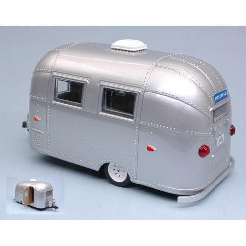 ROULOTTE BAMBI AIRSTREAM SILVER 1:24 Greenlight Auto Stradali Modellino