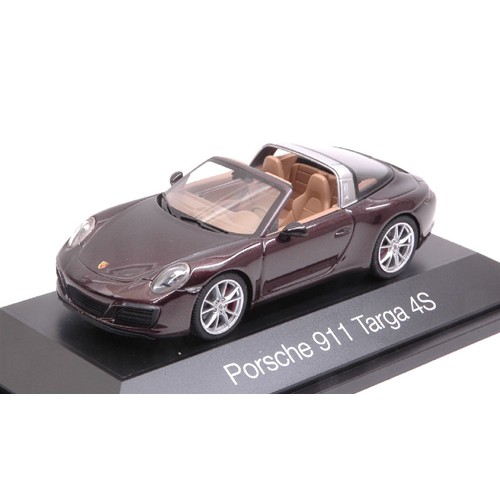PORSCHE 911 TARGA 4S 2017 DARK VIOLET 1:43 Herpa Auto Stradali Modellino