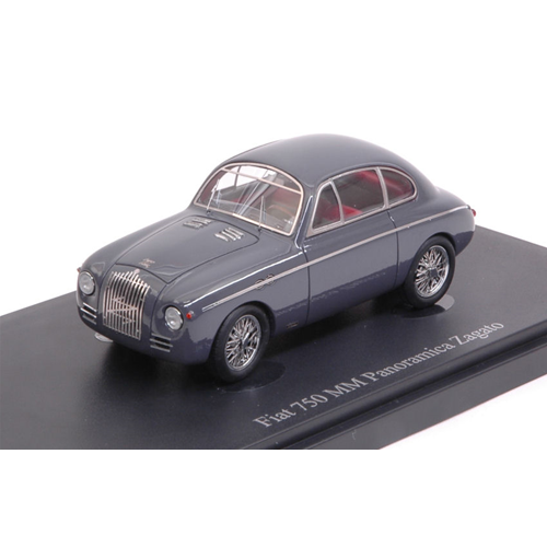 FIAT 750 PANORAMICA ZAGATO 1949 GREY 1:43 Autocult Auto Stradali Modellino