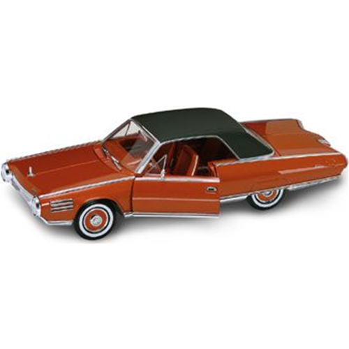 CHRYSLER TURBINE 1963 COPPER-ORANGE WITH BLACK ROOF 1:18 Lucky Die Cast Auto Stradali Modellino
