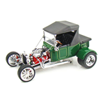 FORD MODEL T 1925 WITH HARDTOP GREEN 1:18 Lucky Die Cast Auto d'Epoca Die Cast Modellino