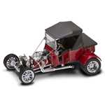 FORD MODEL T ROADSTER 1925 WITH HARDTOP BURGUNDY 1:18 Lucky Die Cast Auto d'Epoca Die Cast Modellino