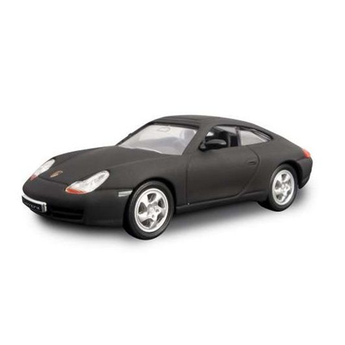 PORSCHE 911 (996) CARRERA 2 1998 MATT BLACK 1:43 Lucky Die Cast Auto Stradali Modellino