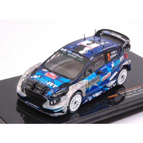 FORD FIESTA N.2 3rd MONTE CARLO 2017 WITH NIGHT LIGHTS TANAK-JARVEOJA 1:43 Ixo Model Auto Rally Modellino