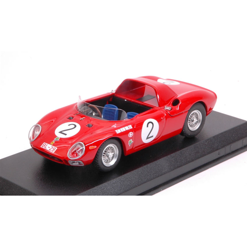 FERRARI 250 LM SPYDER N.2 5th PERNIS VON TIROL INNSBRUCK H.WALTER 1965 1:43 Best Model Auto Competizione Modellino
