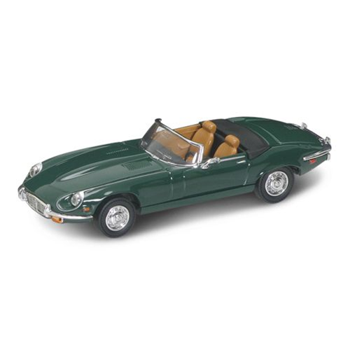 JAGUAR E TYPE CABRIO 1971 GREEN 1:43 Lucky Die Cast Auto Stradali Modellino