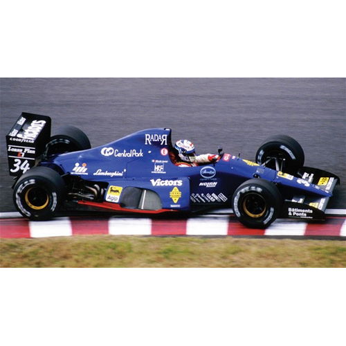 LAMBORGHINI 291 F1 N.LARINI 1991 N.34 17th US GP CON VETRINA 1:18 Looksmart Formula 1 Modellino