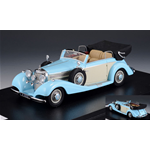 MERCEDES 540K CABRIOLET B OPEN ROOF LIGHT BLUE 1:43 GLM Models Auto d'Epoca Modellino