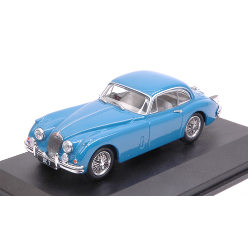 JAGUAR XK150 FHC BLUE 1:43 Oxford Auto Stradali Modellino