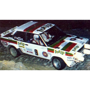 FIAT 131 ABARTH 8th N.9 RALLY OF MADEIRA 1982 MANDELLI-BORGHI 1:43 Trofeu Auto Rally Modellino