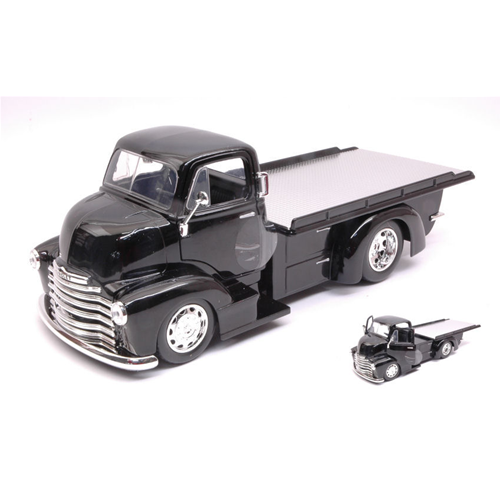 CHEVY COE 1952 GLOSS BLACK "JUST TRUCKS" 1:24 Jada Toys Tuning Modellino