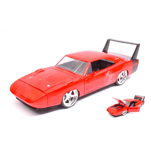 DODGE CHARGER DAYTONA 1969 ORANGE 1:24 Jada Toys Tuning Modellino
