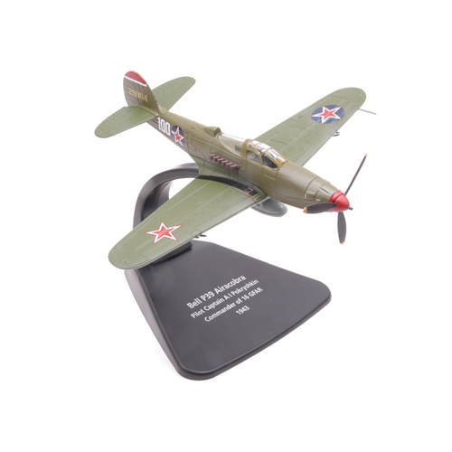 BELL P39 AIRACOBRA PYLOT CAPTAIN POKRYSHKIN COMMAND.OF 16 GFAR 1943 1:72 Oxford Aerei Modellino