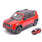 JEEP RENEGADE TRAILHAWK 2015 ORANGE/BLACK 1:24-27 Welly Auto Stradali Modellino
