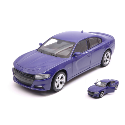 DODGE CHARGER R/T 2016 PURPLE 1:24-27 Welly Auto Stradali Modellino
