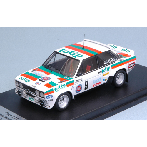 FIAT 131 ABARTH 8th N.9 RALLY OF MADEIRA 1982 MANDELLI-BORGHI 1:43 Trofeu Auto Rally Modellino