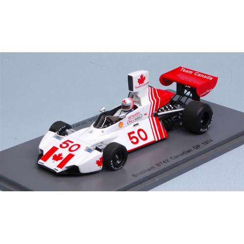 BRABHAM BT42 E.WIETZES 1974 N.50 RETIRED CANADIAN GP 1974 1:43 Spark Model Formula 1 Modellino