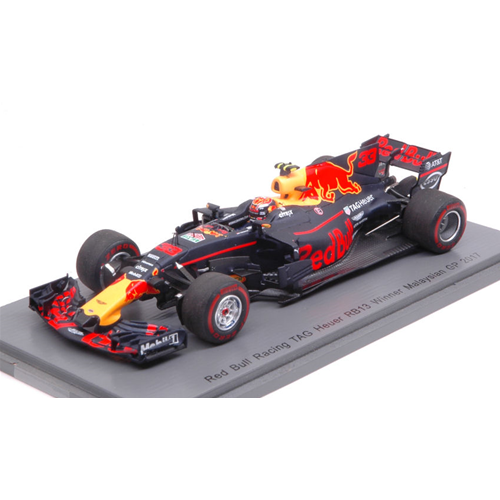 RED BULL M.VERSTAPPEN 2017 N.33 WINNER MALAYSIAN GP 1:43 Spark Model Formula 1 Modellino