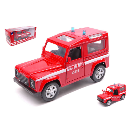 LAND ROVER DEFENDER VIGILI DEL FUOCO 1:32 New Ray Pompieri Modellino