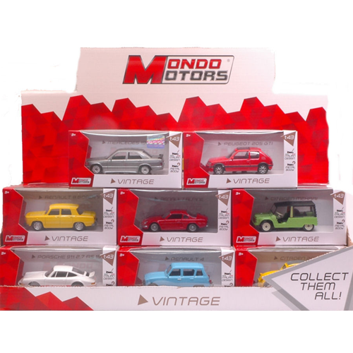 AUTO VINTAGE ASSORTITE Pz.24  1:43 Mondo Motors Auto Stradali Modellino
