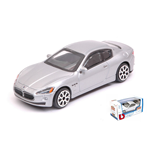 MASERATI GRANTURISMO 2009 SILVER 1:43 Burago Auto Stradali Modellino