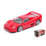 FERRARI F50 1995 RED 1:43 Burago Auto Stradali Modellino