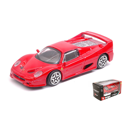 FERRARI F50 1995 RED 1:43 Burago Auto Stradali Modellino