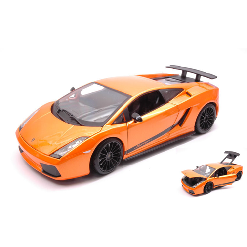 LAMBORGHINI GALLARDO SUPERLEGGERA 2007 ORANGE 1:18 Maisto Auto Stradali Modellino