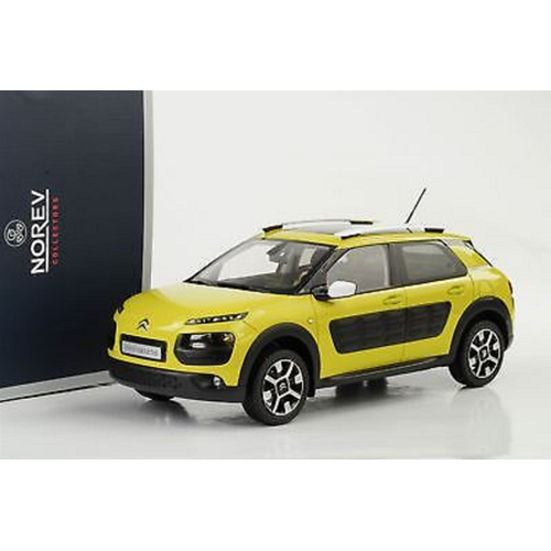 CITROEN C4 CACTUS 2014 HELLO YELLOW-& BLACK AIRBUMP 1:18 Norev Auto Stradali Modellino