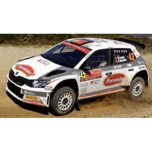 SKODA FABIA R5 N.43 14th RALLY OF PORTUGAL 2016 CAMPOS/MAGALHAES 1:43 Trofeu Auto Rally Modellino