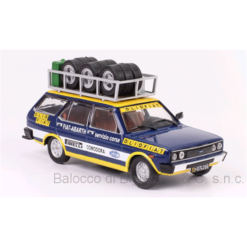 FIAT 131 OLIO FIAT1975 RALLY SERVICE 1:43 Ixo Model Auto Rally Modellino