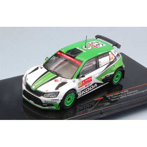 SKODA FABIA R5 N.32 WINNER WRC RALLY PORTUGAL 2017 P.TIDEMAND-J.ANDERSSON 1:43 Ixo Model Auto Rally Modellino