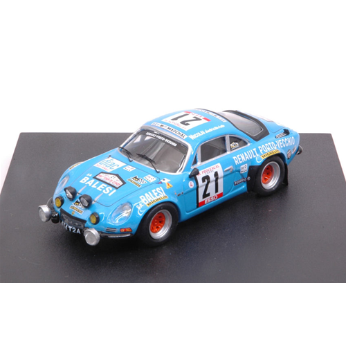 ALPINE RENAULT A110 N.21 9th TOUR DE CORSE 1978 BALESI/CIRINDINI 1:43 Trofeu Auto Rally Modellino