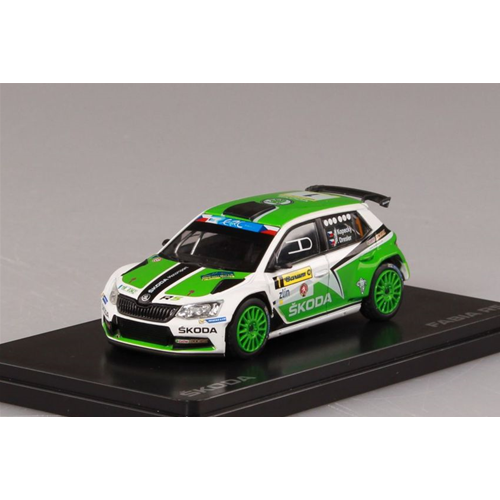SKODA FABIA III R5 N.1 WINNER BARUM CZECH RALLY 2015 KOPECKY-DRESLER 1:43 Abrex Auto Rally Modellino