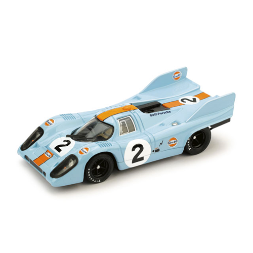 PORSCHE 917 K N.2 GULF WINNER MONZA 1971 RODRIGUEZ-OLIVIER 1:43 Brumm Auto Competizione Modellino