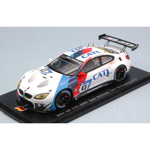 BMW M6 GT3 N.43 DNF 24 H NURBURGRING 2017 FARFUS-LYNN-DA COSTA-SCH.1:43 Spark Model Auto Competizione Modellino