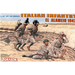 ITALIAN INFANTRY EL ALAMEIN 1942 KIT 1:35 Dragon Kit Figure Militari Die Cast Modellino