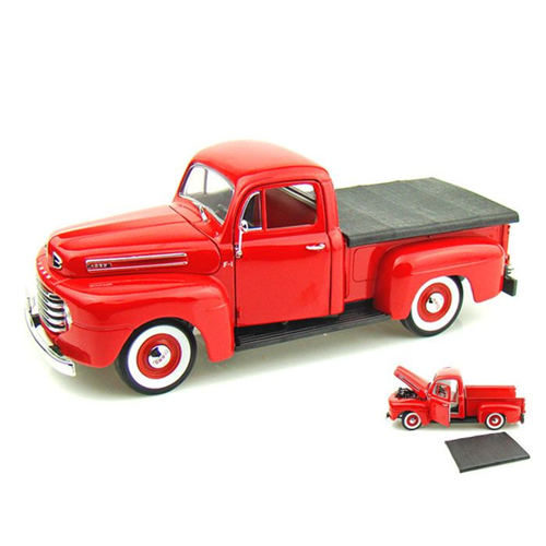 FORD F 1 PICK UP 1948 RED 1:18 Yat Ming Auto Stradali Modellino
