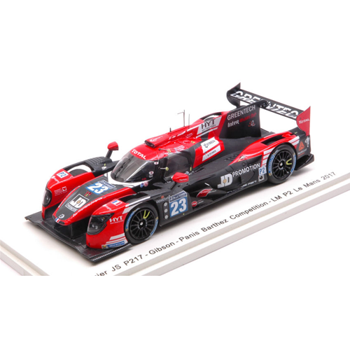 LIGIER JS P217 GIBSON N.23 DNF LE MANS 2017 BARTHEZ-BURET-BERTHON 1:43 Spark Model Auto Competizione Modellino