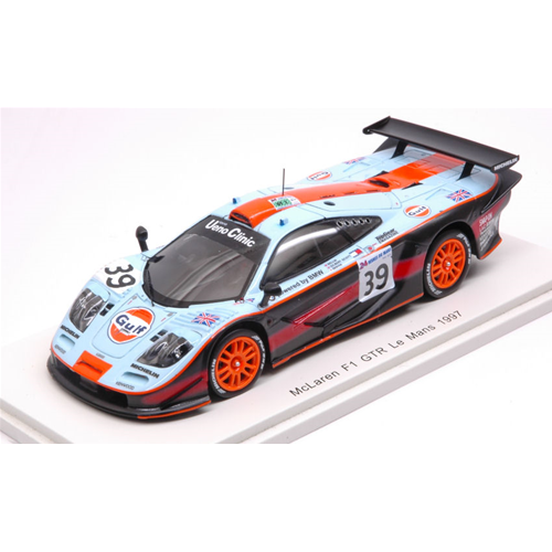 MC LAREN F1 GTR N.39 DNF LE MANS 1997 R.BELLM-A.GILBERT SCOTT-M.SEKIYA 1:43 Spark Model Auto Competizione Modellino