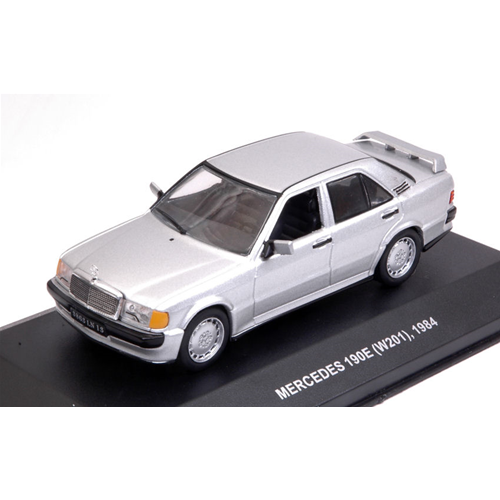 MERCEDES 190E (W201) 1984 SILVER 1:43 Solido Auto Stradali Modellino